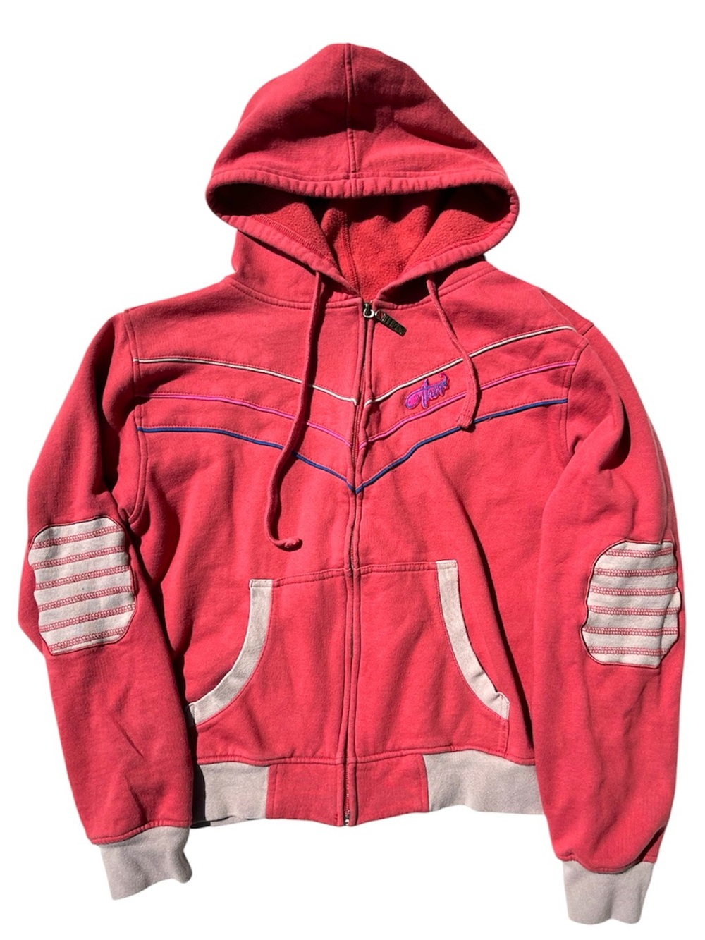 Women’s THOR Zip-Up Hoodie with Striped Elbow Patches